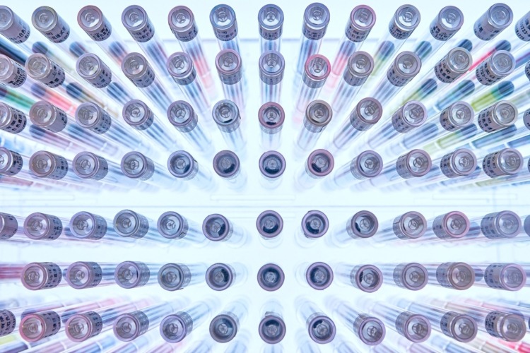 Organized Test Tubes for background use