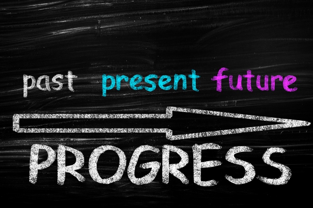 Past, present and future equals Progress
