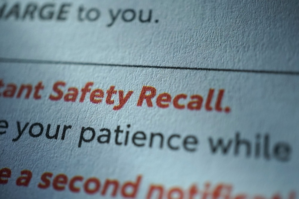 Product recall notice