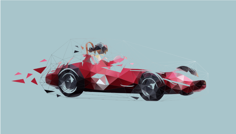Formula 1 car graphic