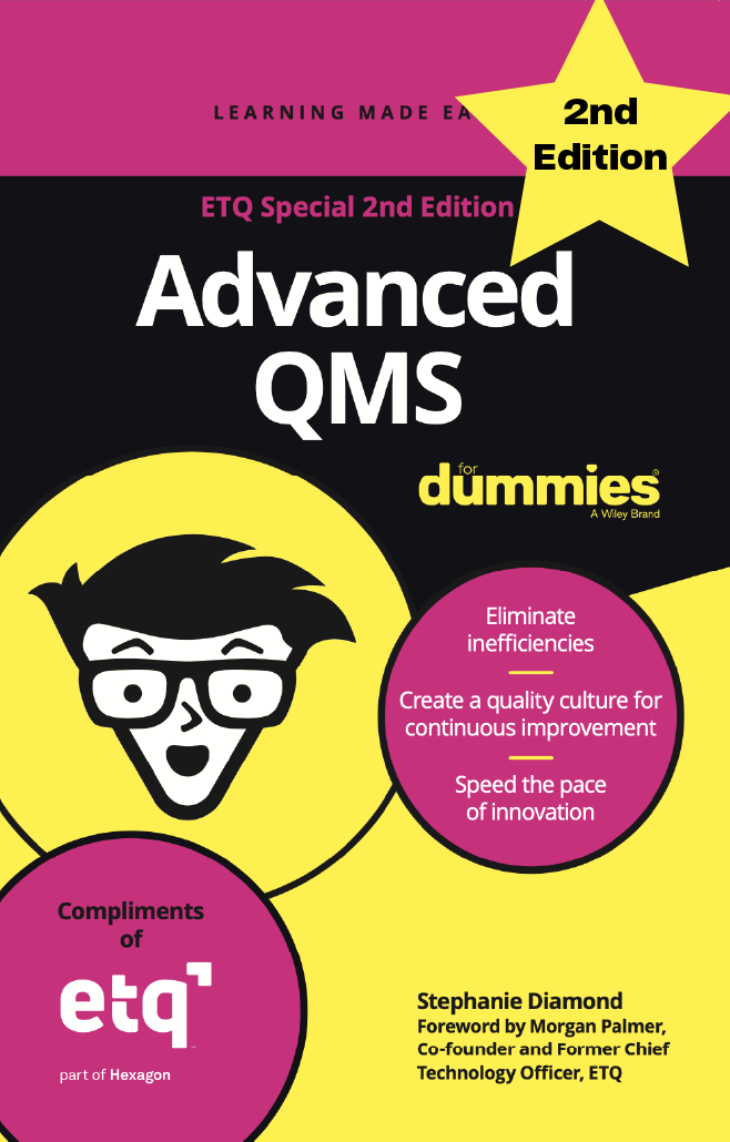 ETQ Advanced QMS for Dummies 2nd edition book cover