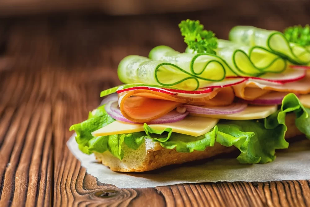 stock image of a submarine sandwich